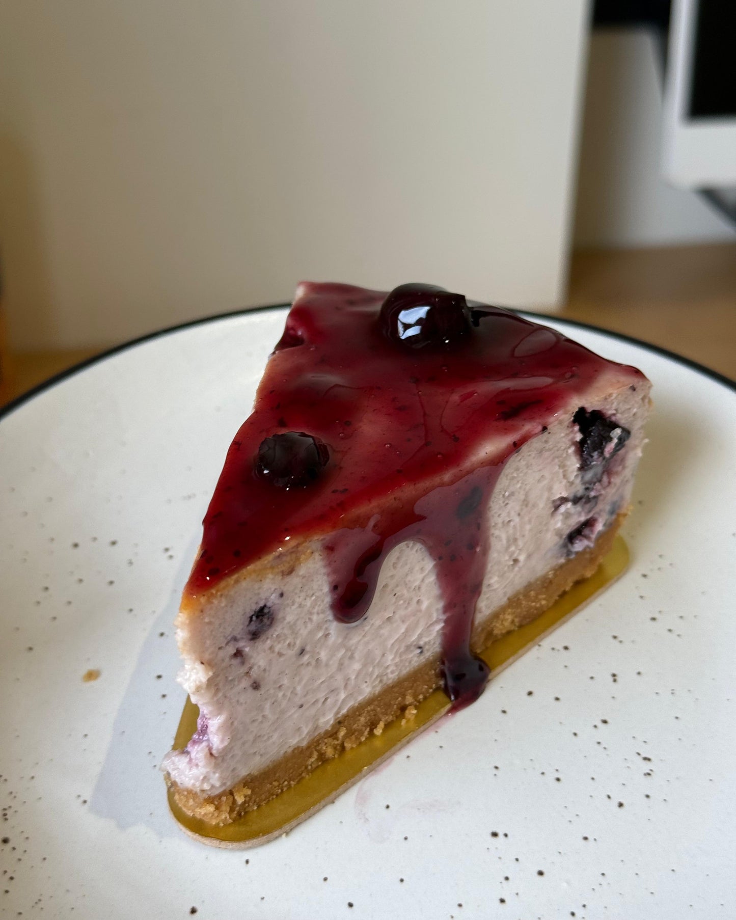 Baked Blueberry Cheesecake